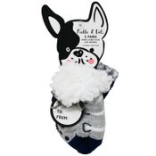 Wholesale - 2pk BABY GREY COZY SOCKS W/SHERPA ASST SIZE C/P 60, UPC: 194382050378